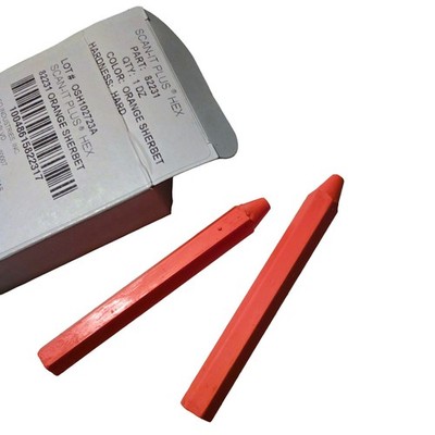 Markal 82231 Scan-It Plus, Orange Sherbet, 12 PK, 1/2'' Hex x 4-5/8'', Hard