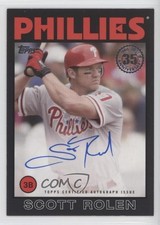2021 Topps 1986 Baseball Black 16/199 Scott Rolen #86A-SR Auto HOF 0l2