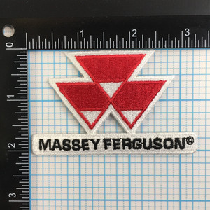 VINTAGE MASSEY FERGUSON AGRICULTURAL MACHINERY 3.25" IRON ON PATCH (RED) A4
