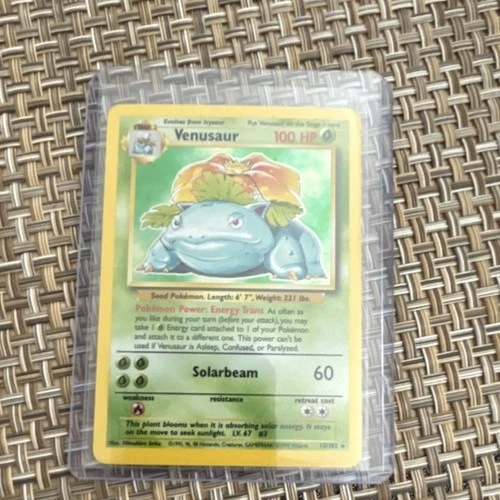 New ListingPokémon Venusaur Base Set Holo Rare 15/102 100 HP Solarbeam Wizards Card