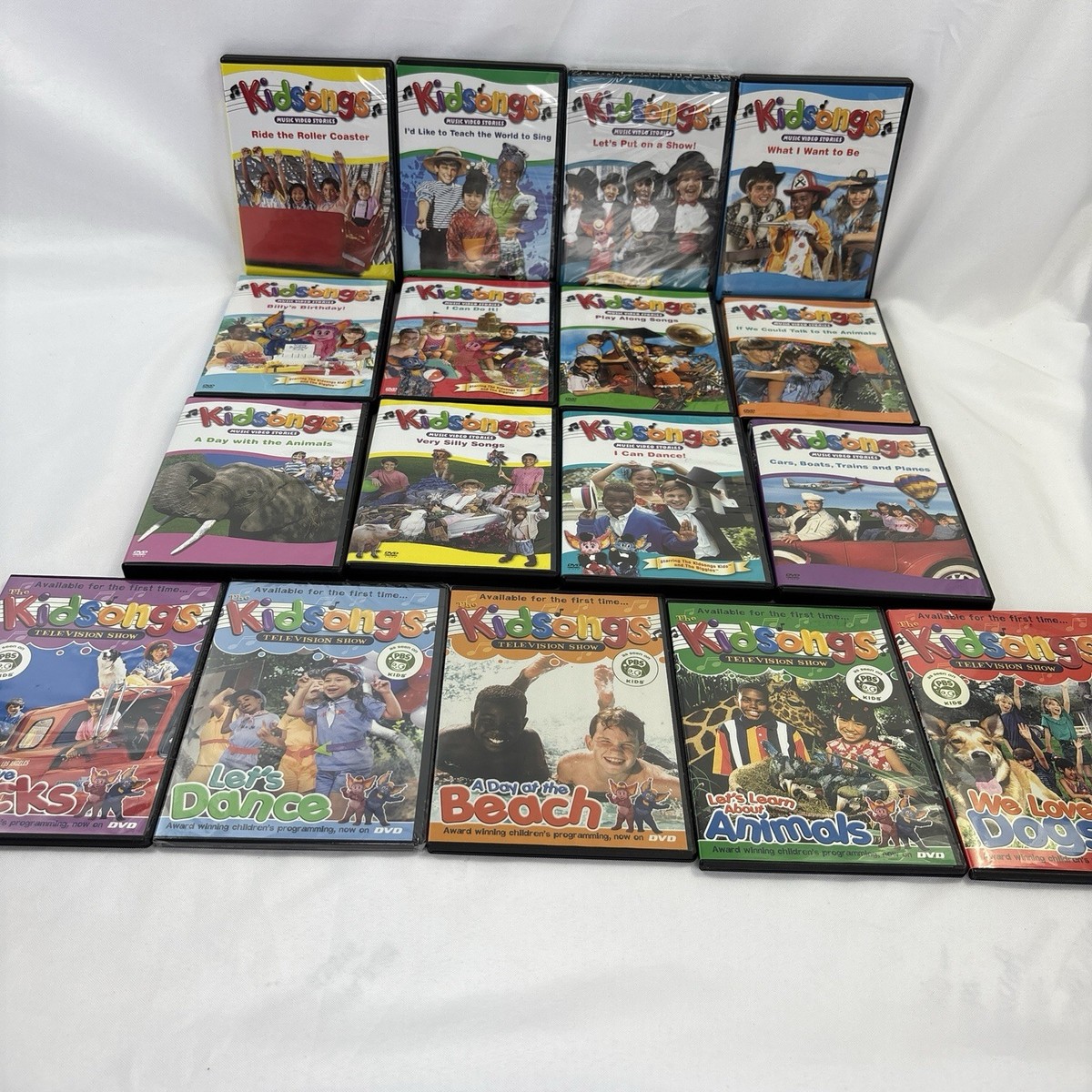 Kidsongs Music Video Stories DVD Lot of 17 Circus, Trucks, Silly