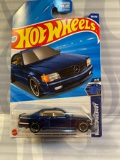 2025 HOT WHEELS ''WILD WIDEBODY'' #186 = `89 MERCEDES-BENZ 560 SEC AMG = BLUE