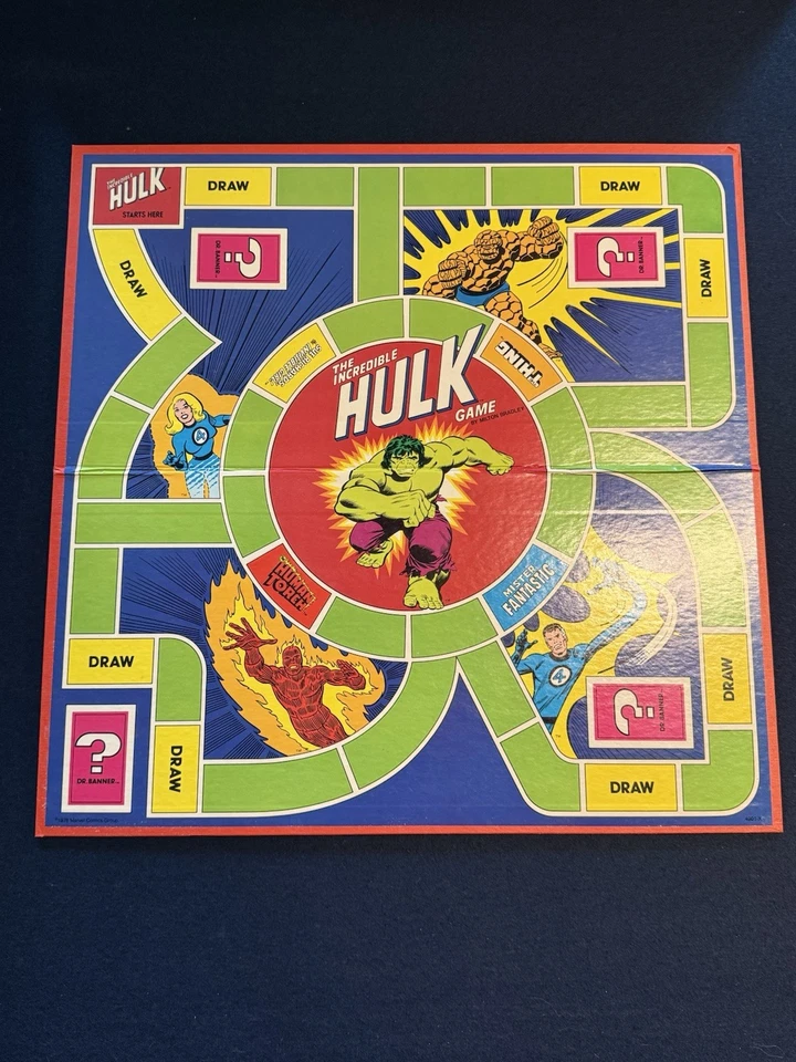 The Incredible Hulk Board Game with the Fantastic Four Milton Bradley MB Marvel - Image 3 of 4
