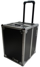 Harmony Case HCLPHWE Rolling Flight Case Wheels  Handle 100 LP Vinyl Records