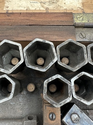 Antique Starrett 443-B Ratchet Wrench Socket Set Circa 1916 Incomplete Wood Box - Picture 18 of 23