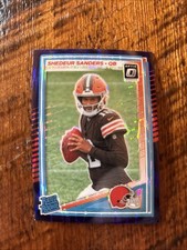 2025 Panini Donruss Optic Rated Rookie Purple Shock Prizm Shedeur Sanders 