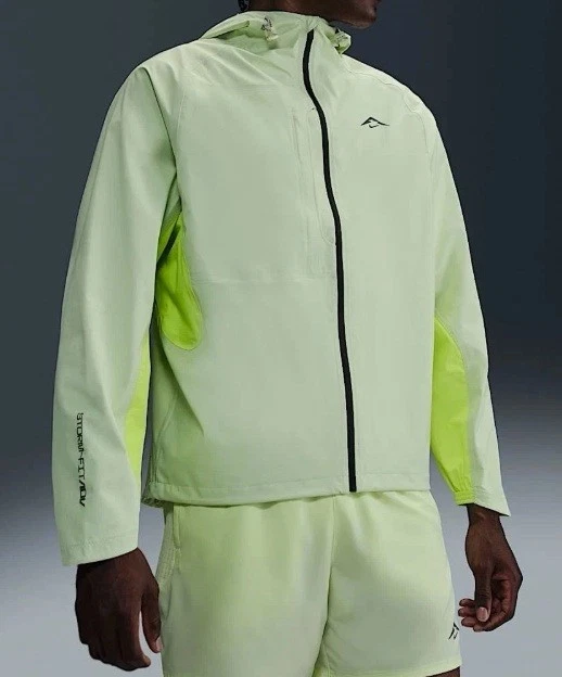 Nike Cosmic Peaks Storm FIT ADV PACKABLE Volt Waterproof Windproof Jacket Mens S