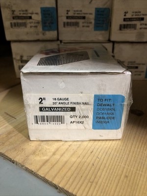 Falcon (2M) 2 Inch 16 Gauge Galvanized Angled Finishing Nails 2000/box