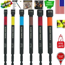 Professional 6-Piece SAE Magnetic Nut Driver Set - Extended  & Impact Rated