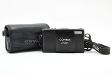 Rare MINT w/Case Contax TVS III Black Point Shoot 35mm Film Camera From JAPAN