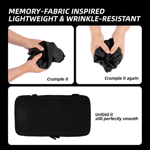 Cubos de embalaje de compresión negros de 4 piezas para maletas mochila livianos - Imagen 2 de 8