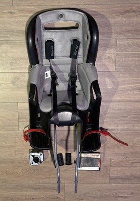 Römer (German Excellency) REAR CHILD BIKE SEAT GREY/RED FRAME MOUNT. Adjustable