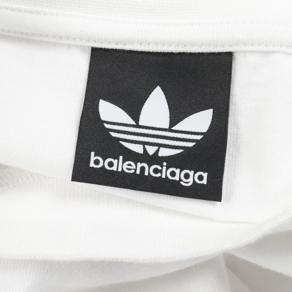 BALENCIAGA × Adidas Long Sleeve T-shirt 728789 TNVA6 cotton White