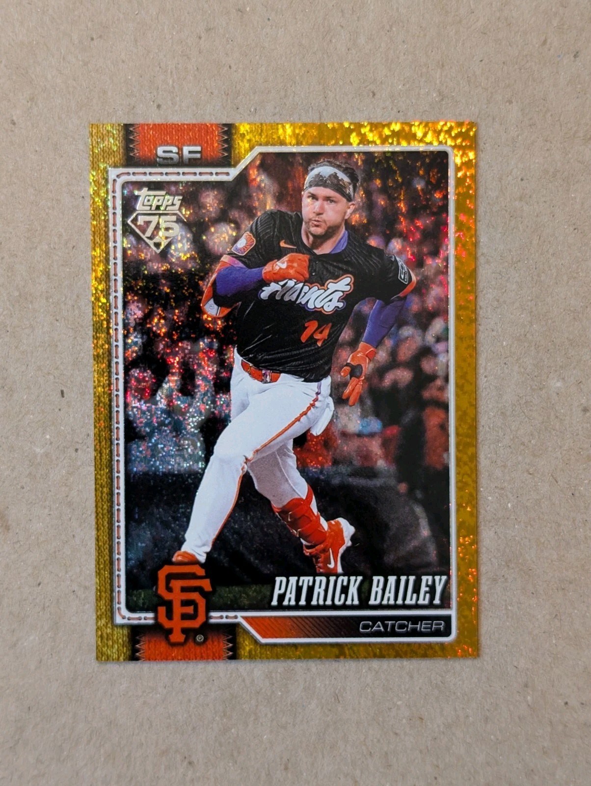 2026 Topps Series 1 - Patrick Bailey #7 Gold Sandglitter /50