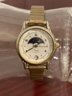 Vintage Timex Ladies Moon Phase With Date Function, Working, Stretch Band