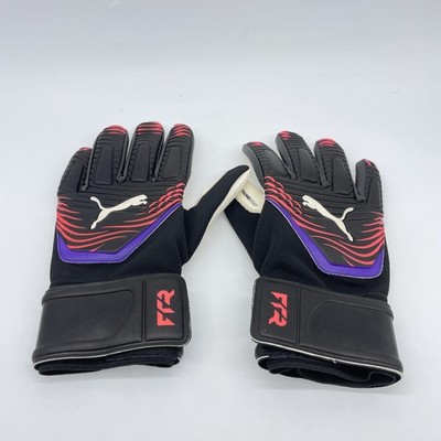 PUMA Future Match NC Größe 11, Jungen Torwarthandschuhe, Black-Glowing Red-Purpl