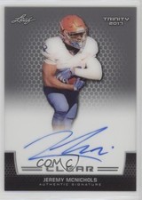 2017 Leaf Trinity Clear Auto Jeremy McNichols #CA-JM1 Auto t6r