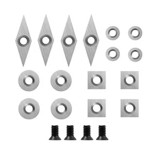 20pcs Carbide Tool Inserts Set For Wood Lathe And Creative Woodworking Projects
