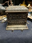 Antique cigarette box dispenser made in Japan Silver Plate