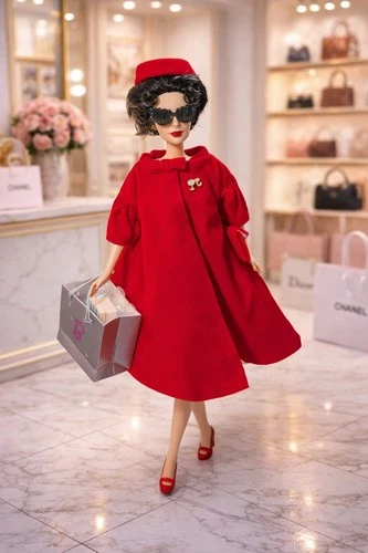 Vintage 2000 Elizabeth Taylor Barbie Restyled Silken Flame OOAK Accessories