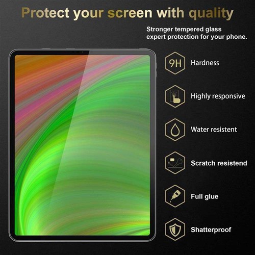 3x Panzerfolie für Apple iPad PRO 2018 (12.9 Zoll) Schutz Folie Tempered Display - 第 3/8 張圖片