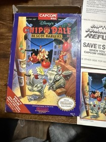 Disney's Chip 'N Dale Rescue Rangers (NES,1990) CIB Authentic Clean Rare