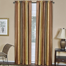 Ombre Panel Light Filtering Semi-Sheer Window Curtain - 84 Inch Length, 50 Inch