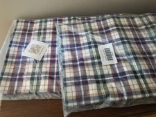 Longaberger  2" Pocket Rod Woven Traditions Plaid Valance (72" x 18") NIP