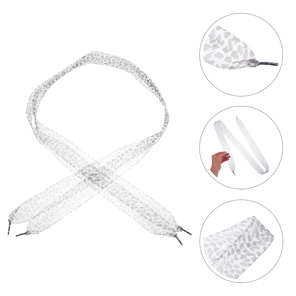 APL Lacci larghi leopardati alla moda e lacci in poliestere per sneakers