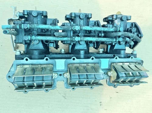 1998 YAMAHA XL1200 TRIPLE CARB ASSY OEM 65U-14301-01-00, Reed Cage Assy 🇺🇸 SUV