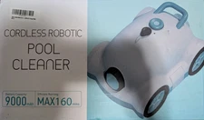 NEW MeanFun Cordless Robotic Pool Cleaner/Vacuum 2200 SqFt Coverage (White)