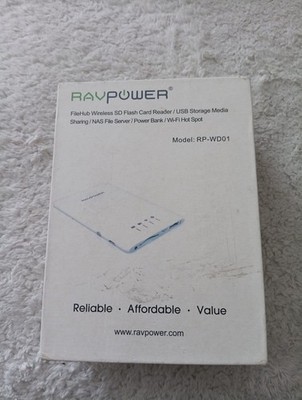 RAVPower Filehub Wireless SD Flash Card Reader Power bank WiFi Hot Spot RP-WD01