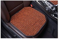 Wood Beaded Car Seat Cushion Cooling Car Office Chair Beaded seat Covers Coffee
