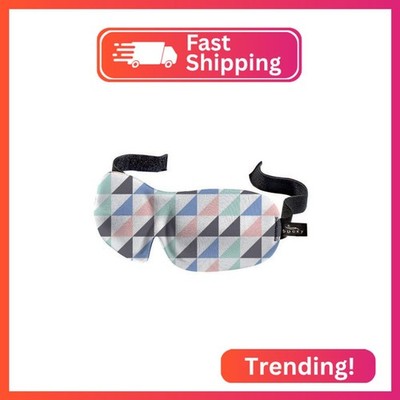 Bucky 40 Blinks No Pressure Printed Eye Mask for Travel & Sleep, Geo Tri, One Si