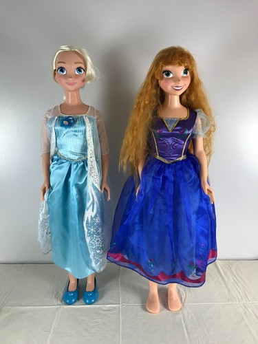 Disney Jakks Pacific Frozen Anna & Elsa My Size 37" Life Size Dolls
