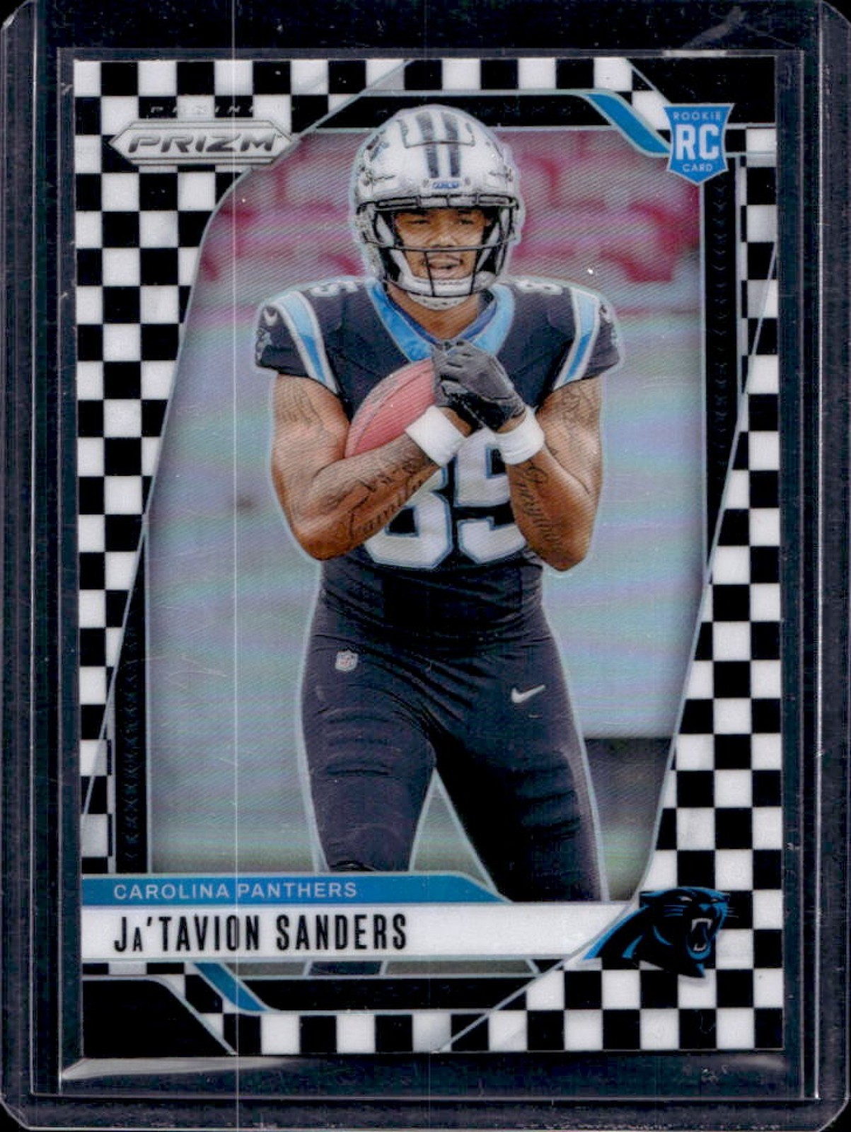 Ja'Tavion Sanders Panini Prizm #343 Black & White Checker