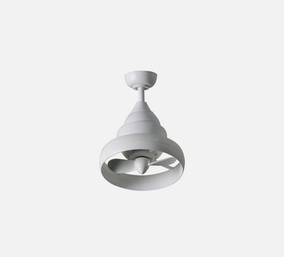 Fantasia Revolver 12  Ceiling Fan White Remote Compact Oscillating Fan