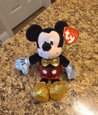 TY Beanie Baby Disney Mickey Mouse Super Sparkle Plush MM44