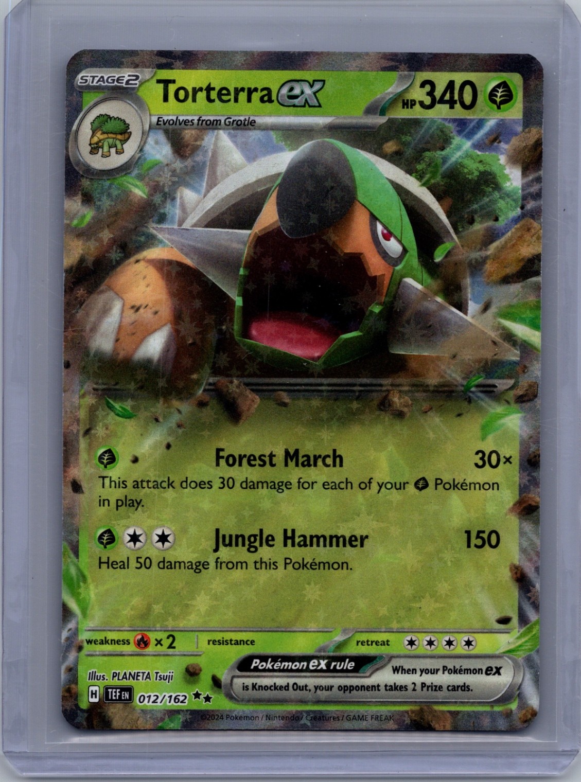 Torterra ex - Double Rare SV05: Temporal Forces 012/162 NM