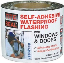 Titeseal Waterproof Flashing Tape for Moisture Leaks Around Windows  Doors 33'
