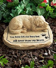CT DISCOUNT STORE Pet Memorial Stone Adorable Dog Memorial Stone