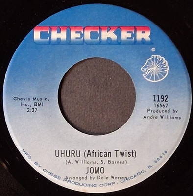 northern soul   JOMO   Uhuru (African Twist) / Hangin' Out   CHECKER 1192   M-