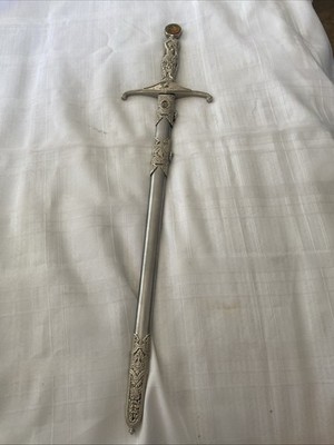 20  Ornate Fantasy Ceremonial Dagger With Scrapbard-Art Nouveau Lady Handle..