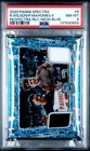 2020 PANINI SPECTRA NEON BLUE #6 PATRICK MAHOMES II/RUSSELL WILSON 33/35 PSA 8