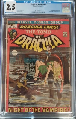 Tomb Of Dracula #1 Marvel Comic 1972 CGC 2.5 1st Dracula Frank Drake NEAL ADAMS