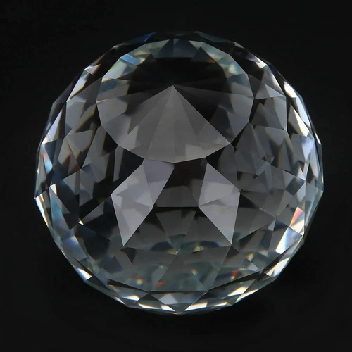 60/80mm Cut Crystal Sphere Prisms Glass Ball Faceted Gazing Suncatcher Crafts IS - Picture 5 of 10