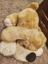 FAO SCHWARTZ HUGE 20  Brown Patrick Pup Plush Dog Stuffed Animal Toy Puppy