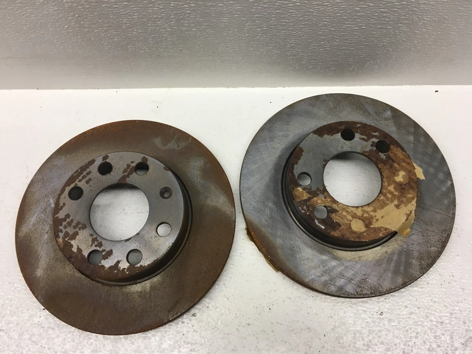 GM OEM 1988 1989 1990 Pontiac Lemans Pair Front Disc Brake Rotors 9008005 - Image 3 of 4