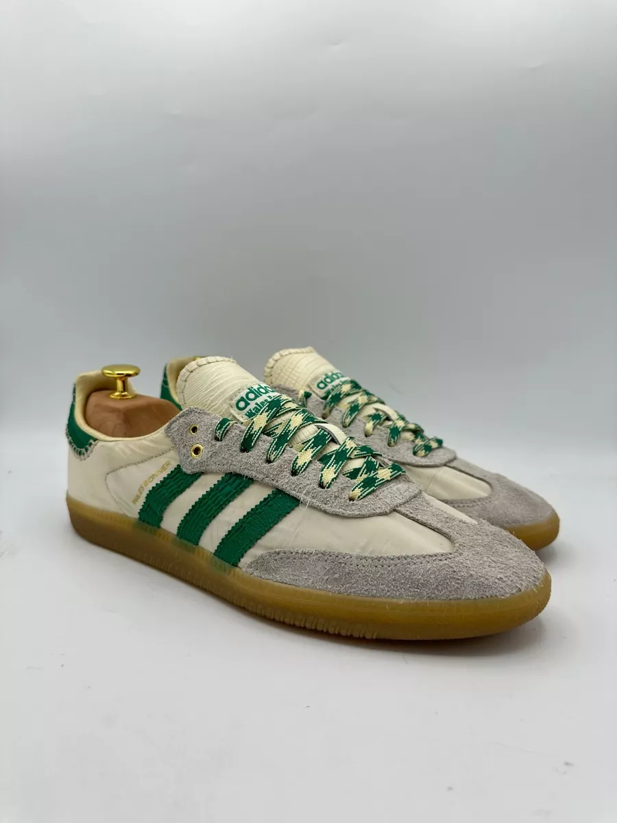 Size 9.5 - Wales Bonner x adidas Samba Green White Cream