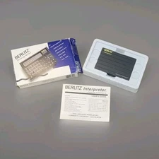 Berlitz Interpreter by Selectronics TR500 Five Language Translator Untested 